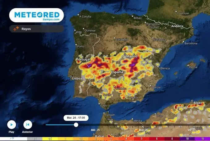 Los aguaceros, el granizo y los reventones 💨 provocar algunos problemas puntuales.