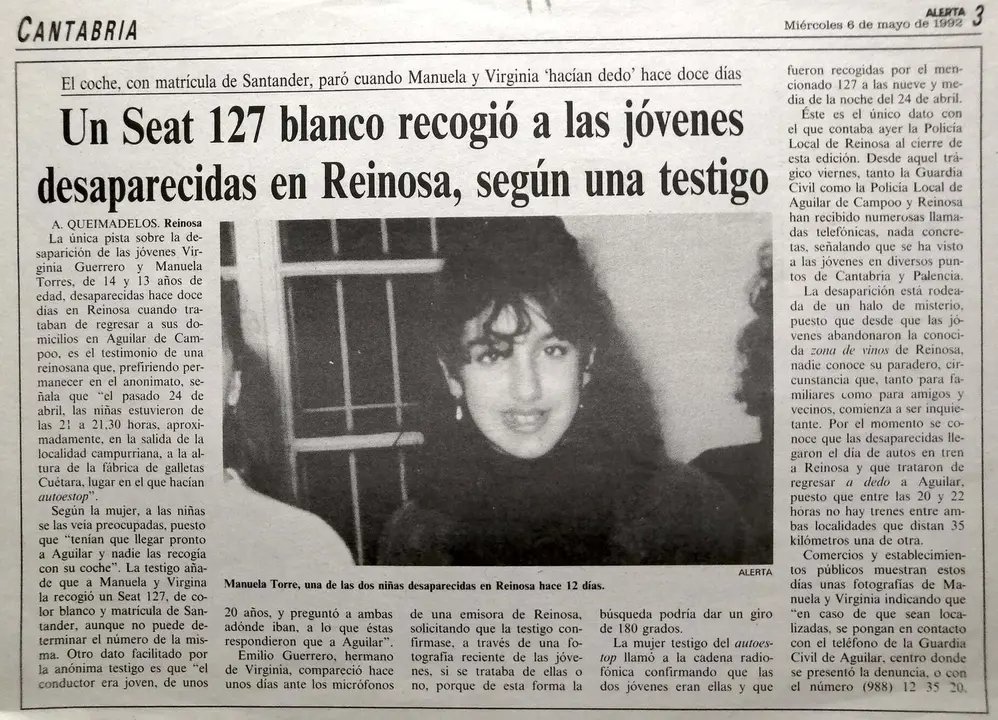 El Juzgado reabre el caso de las ni&ntilde;as de Aguilar desaparecidas en 1992