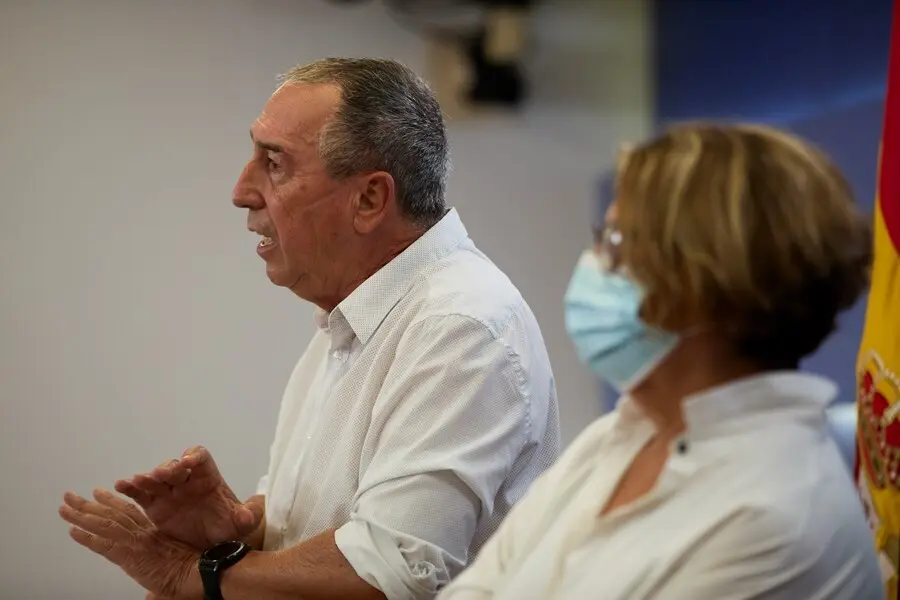 El portavoz de Comprom&iacute;s en el Congreso, Joan Baldov&iacute;, durante a rueda de prensa