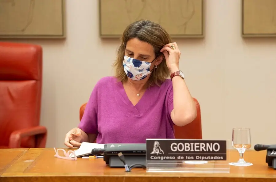 Archivo - La vicepresidenta cuarta del Gobierno y ministra de Transici&oacute;n Ecol&oacute;gica y Reto Demogr&aacute;fico, Teresa Ribera, comparece en la Comisi&oacute;n de Transici&oacute;n Ecol&oacute;gica y Reto Demogr&aacute;fico del Congreso