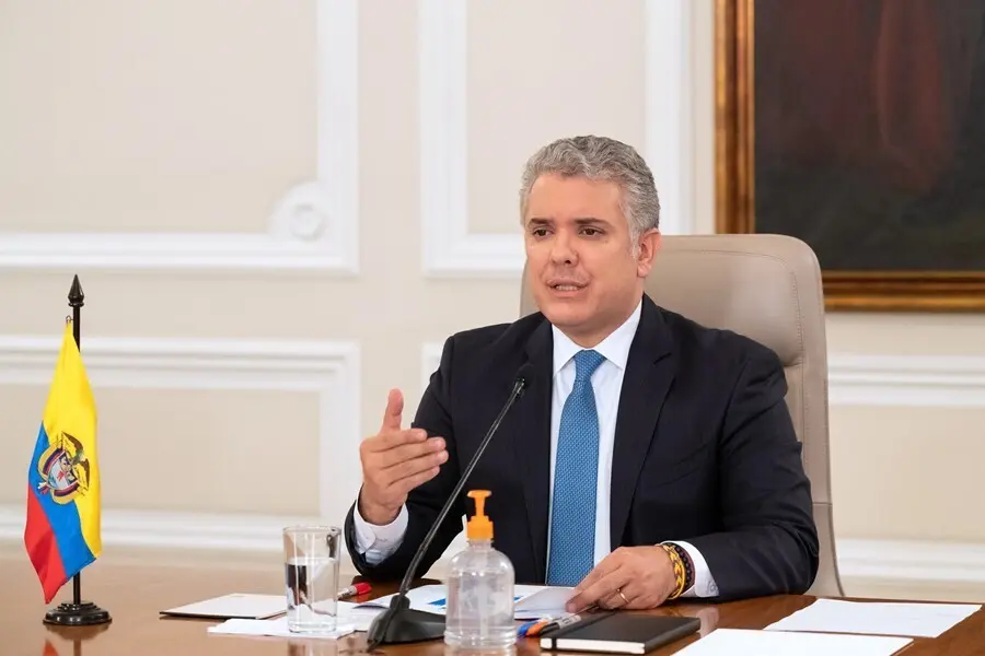 Archivo - El presidente de Colombia, Iv&aacute;n Duque