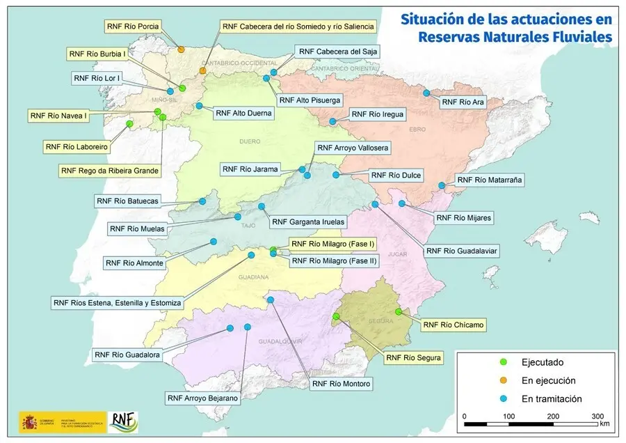 El Miteco destinar&aacute; 14 millones a la conservaci&oacute;n y mejora de las Reservas Naturales Fluviales.