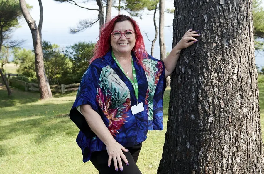 Clara Grima , matem&aacute;tica y divulgadora, en la UIMP