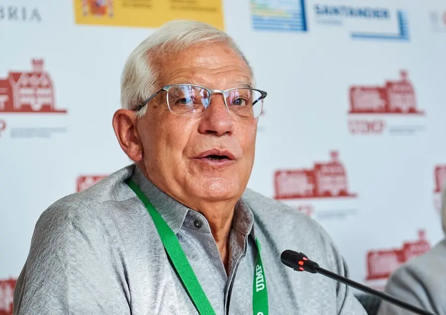 Archivo - El Alto Representante de la Uni&oacute;n para Asuntos Exteriores y Pol&iacute;tica de Seguridad, Josep Borrell, interviene en un curso sobre geopol&iacute;tica europea organizado en la Universidad Internacional Men&eacute;ndez Pelayo, a 26 de julio de 2021, en Santander, C