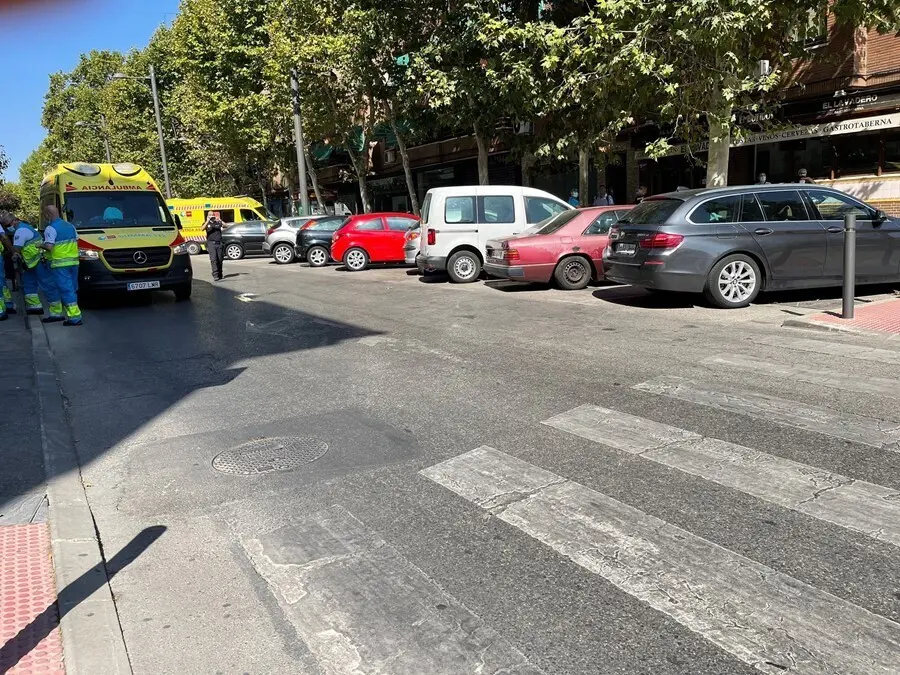 Paso de peatones donde se ha producido el atropello
