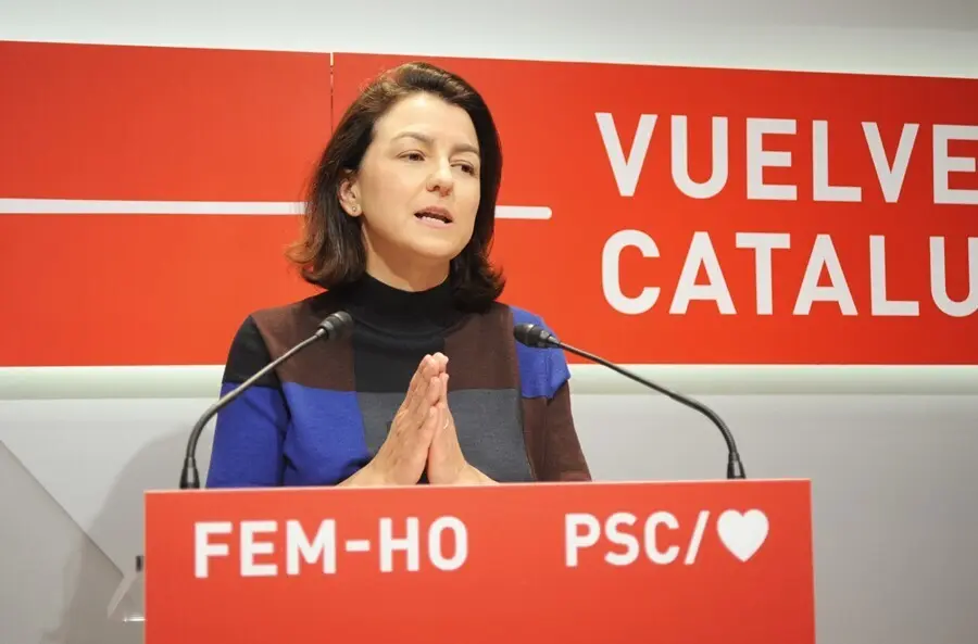Archivo - La secretaria del PSC, Eva Granados, ofrece una rueda de prensa en la sede del partido, a 17 de mayo de 2021, en Barcelona, Catalunya (Espa&ntilde;a)