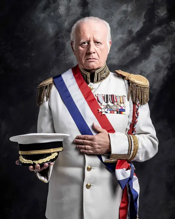 Archivo - El actor Juan Echanove encarna al dictador Rafael Le&oacute;nidas Trujillo en una adaptaci&oacute;n teatral de la novela &lsquo;La fiesta del Chivo&rsquo;, de Mario Vargas Llosa.