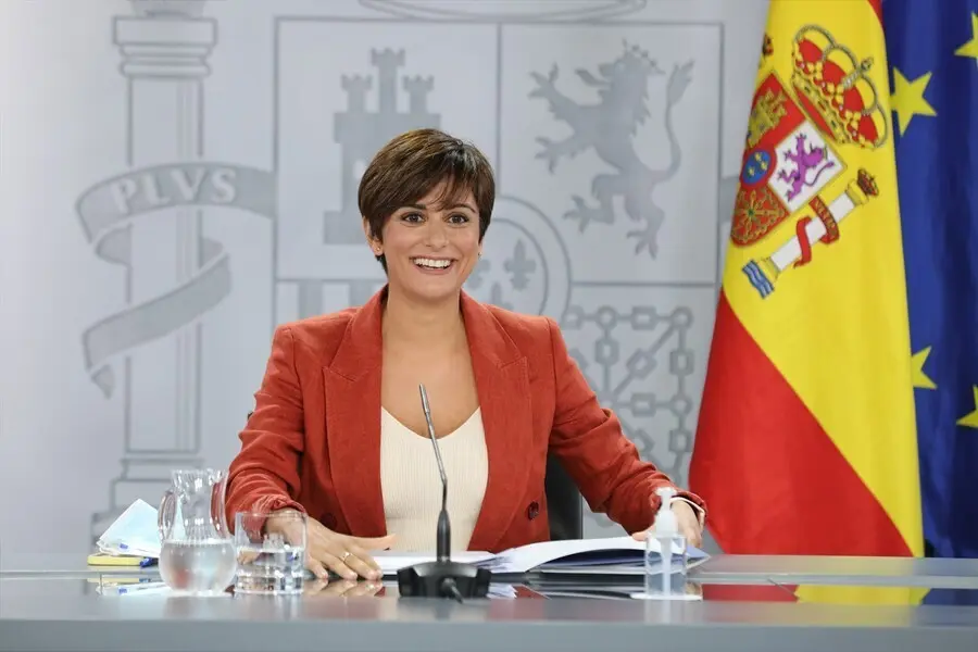 La ministra de Pol&iacute;tica Territorial y portavoz del Gobierno, Isabel Rodr&iacute;guez Garc&iacute;a, en una rueda de prensa posterior al Consejo de Ministros, a 31 de agosto de 2021, en Madrid, (Espa&ntilde;a). Durante la comparecencia han confirmado, entre otras cuestiones, q