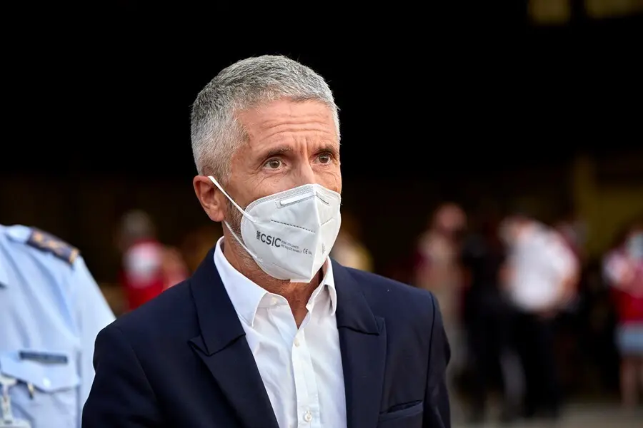 El ministro del Interior, Fernando Grande-Marlaska, en una intervenci&oacute;n el pasado 24 de agosto