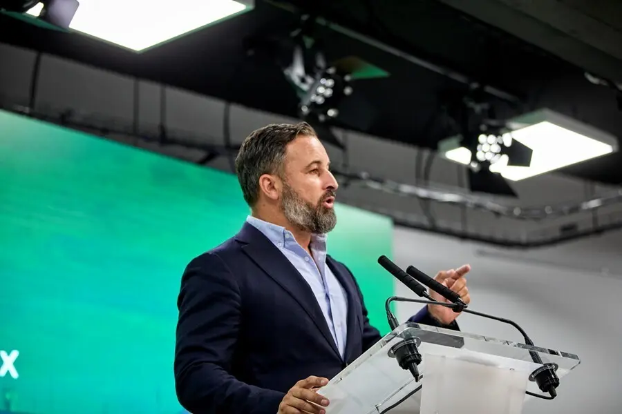 El presidente de Vox, Santiago Abascal