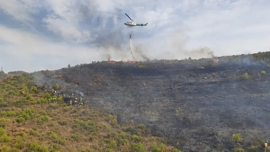 Incendio de Oj&eacute;n