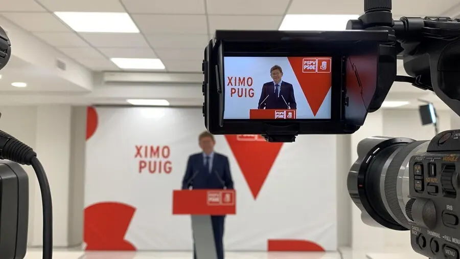 Puig en su comparecencia tras ser la &uacute;nica candidatura para el Congreso Nacional del PSPV