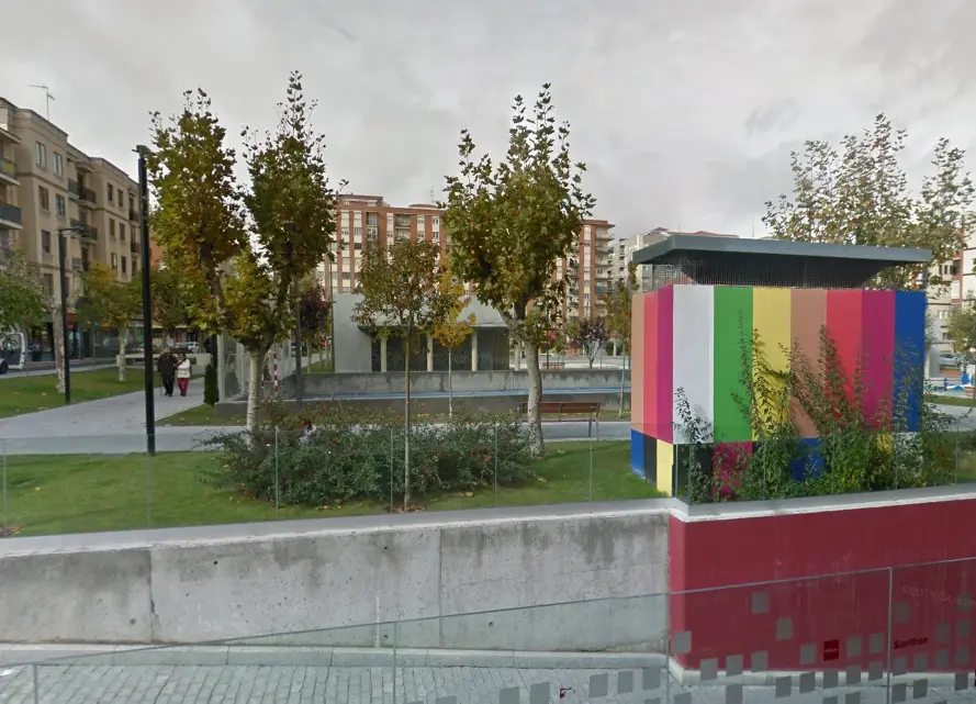 Vista del parque Garrido, donde sucedieron los hechos.