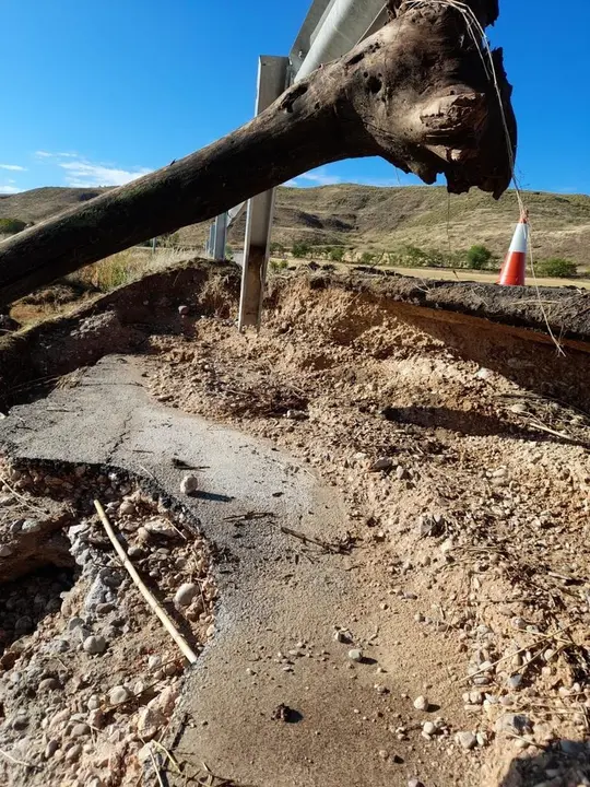 Destrozos en la GU-249