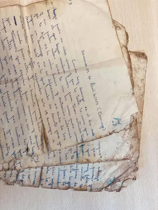 Hallan en el Complejo Ambiental Costa del Sol una carta fechada en 1974 y escrita por un soldado a su novia