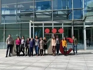 De izquierda a derecha: Enrique Lara-Pezzi, Laura Lalaguna, Laura Ramos, Elena Gonz&aacute;lez, Mar&iacute;a Villalba, Claudia Camarero, Marina L&oacute;pez, Betel Olaizola, Ascensi&oacute;n Rey, Carlos Mart&iacute;, El&iacute;sabet Bello y Javier Larrasa.