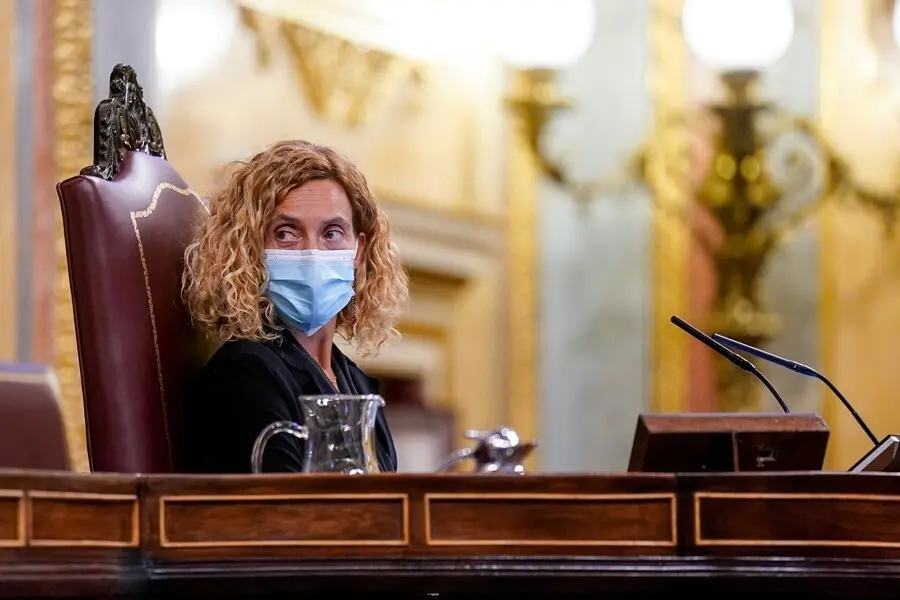 Archivo - La presidenta del Congreso, Meritxell Batet en una sesi&oacute;n plenaria