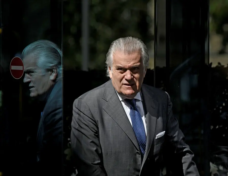 Archivo - El extesorero del PP Luis B&aacute;rcenas, a su salida de la sede de la Audiencia Nacional, despu&eacute;s de comparecer, a 16 julio de 2021, en Madrid (Espa&ntilde;a). B&aacute;rcenas comparece este viernes en la sede de la Audiencia Nacional por la investigaci&oacute;n sobre la