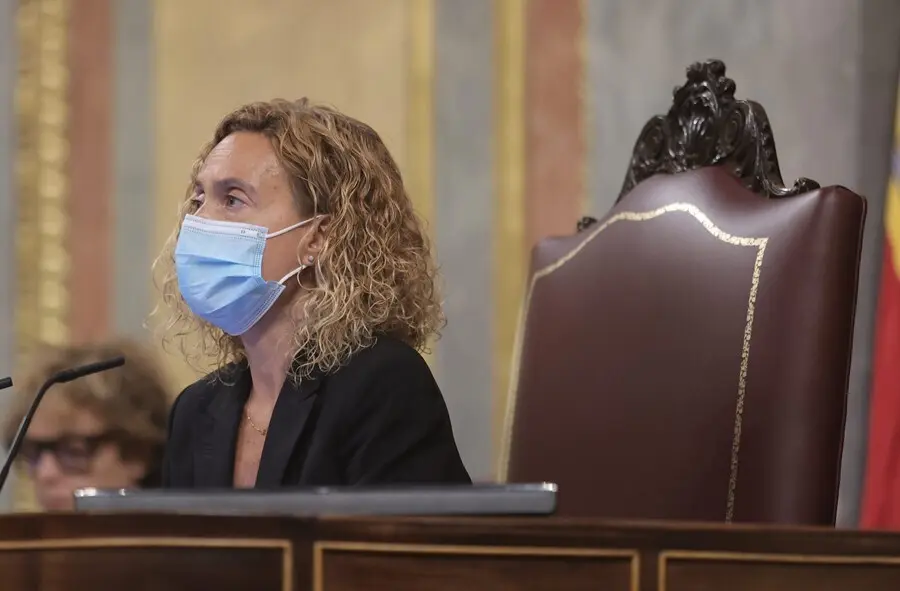Archivo - La presidenta del Congreso, Meritxell Batet, durante una sesi&oacute;n plenaria en la C&aacute;mara Baja