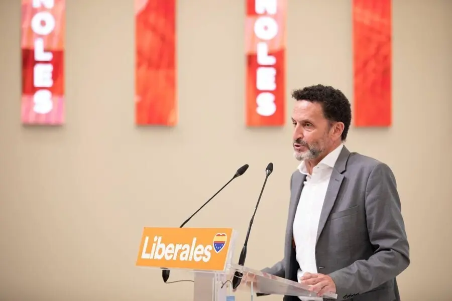 El vicesecretario general y portavoz del Comit&eacute; Ejecutivo de Ciudadanos, Edmundo Bal, en una rueda de prensa en la sede del partido en Madrid.