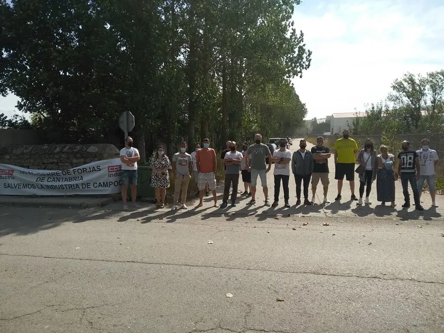Concentraci&oacute;nd e la plantilla de Forjas de Cantabria