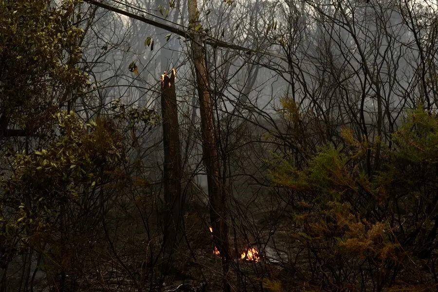 Incendios de un fuego en el municipio de Quiroga (Margaride), en la provincia de Lugo a 6 de septiembre de 2021, en Galicia (Espa&ntilde;a). Este nuevo incendio, el segundo en un d&iacute;a, avanza sin control y ya calcina unas 80 hect&aacute;reas. Para &eacute;l se ha solicitado el