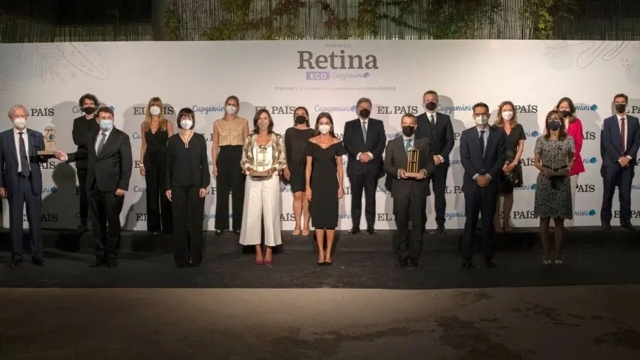 Entrega de los ganadores de los Premios Retina ECO de EL PA&Iacute;S y Capgemini, presidido por  la reina Letizia