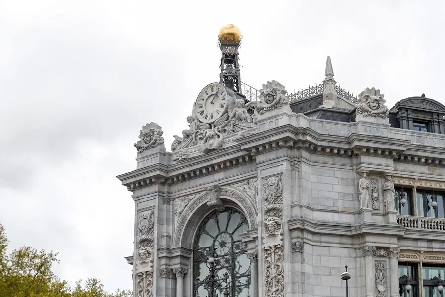 Archivo - Fachada del Banco de Espa&ntilde;a.
