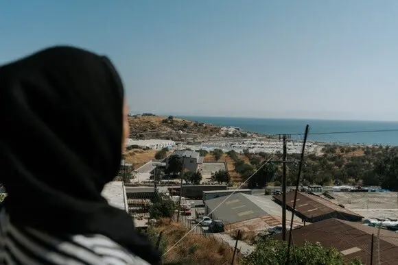 Mariam, una mujer afgana, madre de una ni&ntilde;a de dos a&ntilde;os, que vive en Lesbos desde hace dos a&ntilde;os