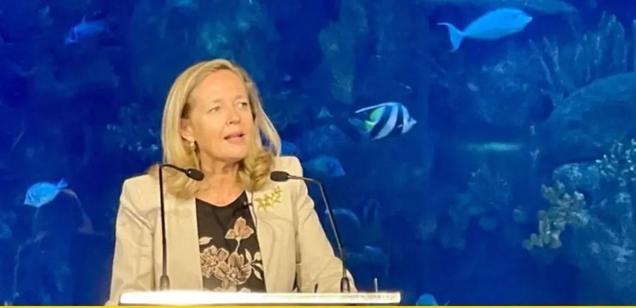 La vicepresidenta del Gobierno y ministra de Asuntos Econ&oacute;micos, Nadia Calvi&ntilde;o.