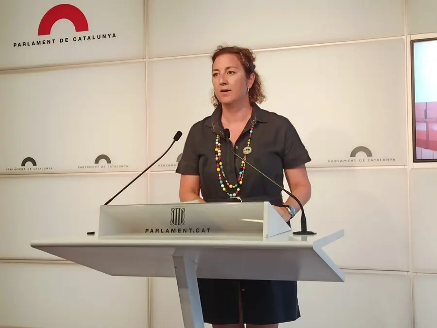 Imagen de archivo - La portavoz del PSC-Units en el Parlament, Al&iacute;cia Romero.