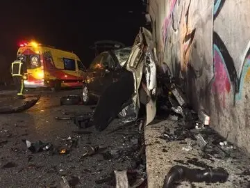 Archivo - Foto del accidente