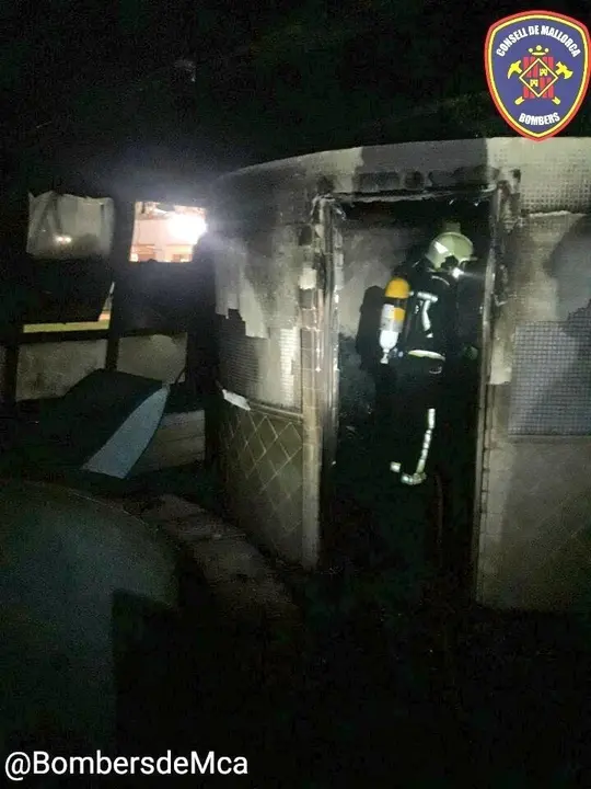 Incendio en un spa en Muro