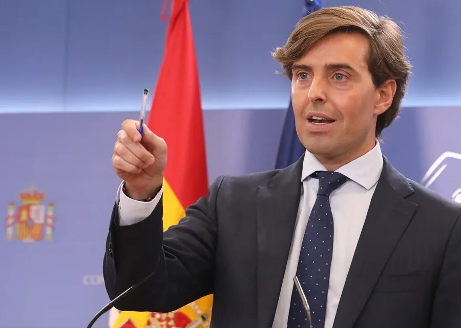 El vicesecretario de Comunicaci&oacute;n del Partido Popular, Pablo Montesinos, durante una rueda de prensa en el Congreso de los Diputados, a 10 de septiembre de 2021, en Madrid (Espa&ntilde;a).