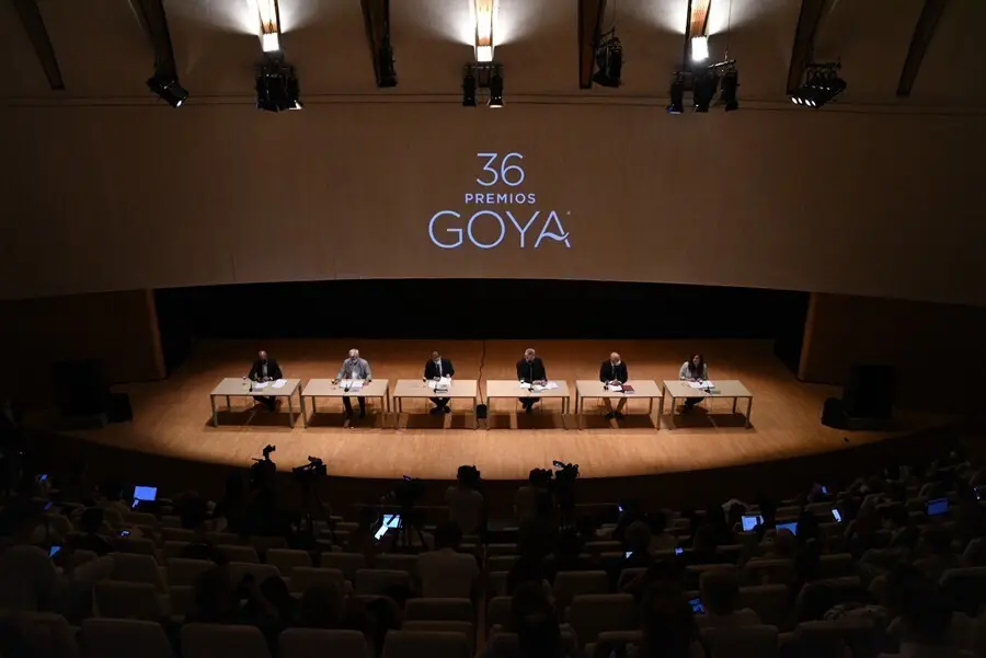 Rueda de prensa de los Goya 2022 en el Palau de Les Arts