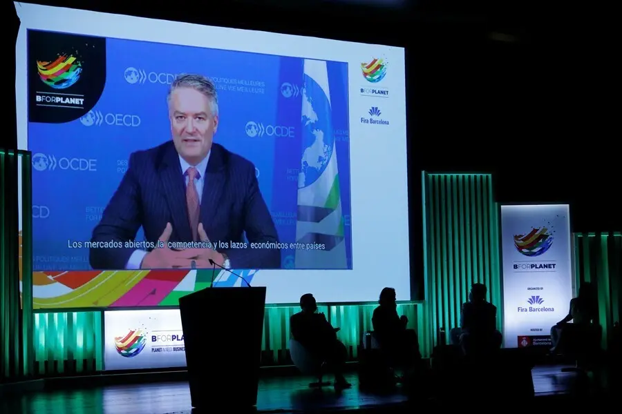 Archivo - El secretario general de la OCDE, Mathias Cormann, en la inauguraci&oacute;n del sal&oacute;n BforPlanet, en la Fira de Barcelona, a 7 de julio de 2021, en Barcelona, Catalunya (Espa&ntilde;a). La primera edici&oacute;n de BforPlanet re&uacute;ne este mi&eacute;rcoles y jueves a 40 empr