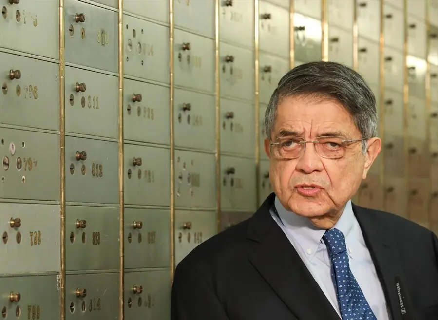 El escritor nicarag&uuml;ense Sergio Ram&iacute;rez durante el acto de entrega del Legado de Rub&eacute;n Dar&iacute;o en la Caja de las Letras del Instituto Cervantes, a 13 de septiembre de 2021, en Madrid, (Espa&ntilde;a). El Instituto Cervantes abre su Caja de las Letras para albergar