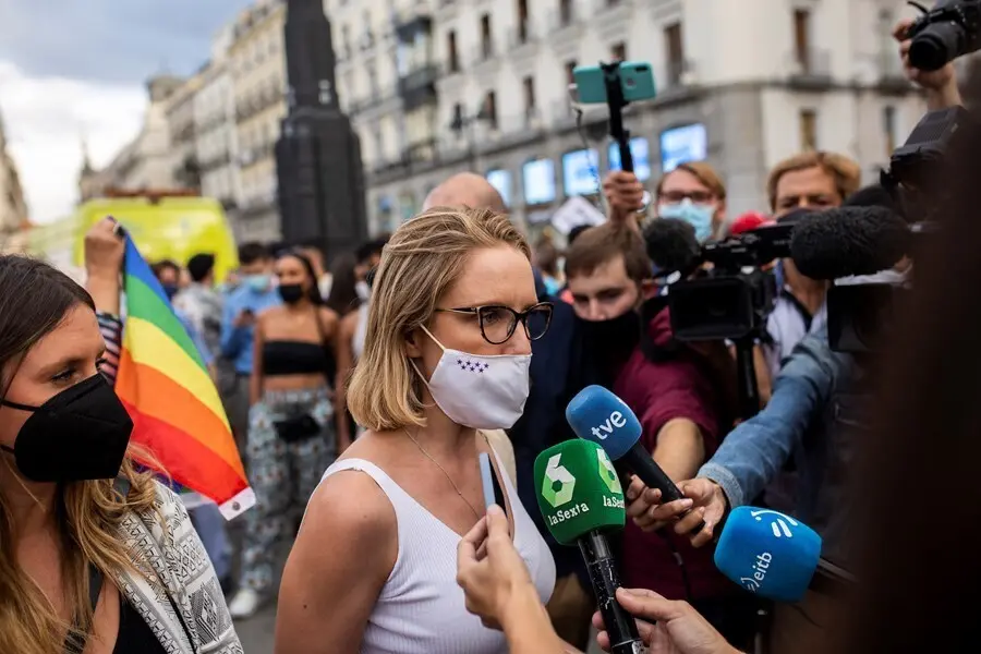 La portavoz de Unidas Podemos en la Asamblea de Madrid, Carolina Alonso.