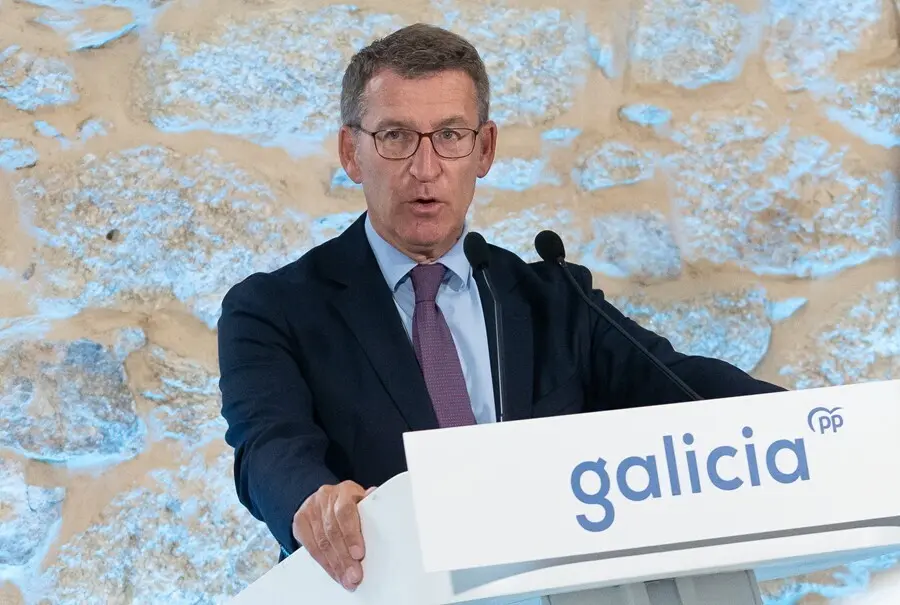 El presidente de la Xunta y l&iacute;der del PP gallego, Alberto N&uacute;&ntilde;ez Feij&oacute;o, interviene en el comit&eacute; ejecutivo de su partido