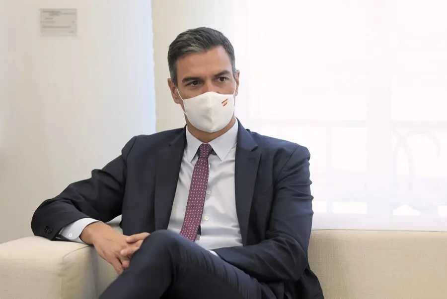 El presidente del Gobierno, Pedro S&aacute;nchez, en el Palacio de la Moncloa, a 7 de septiembre de 2021, en Madrid (Espa&ntilde;a)