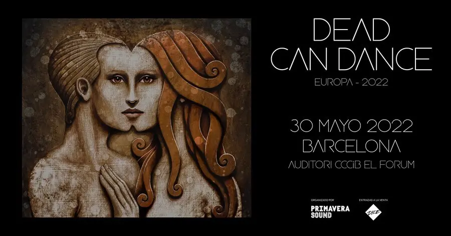 Cartel del concierto del d&uacute;o musical Dead Can Dance