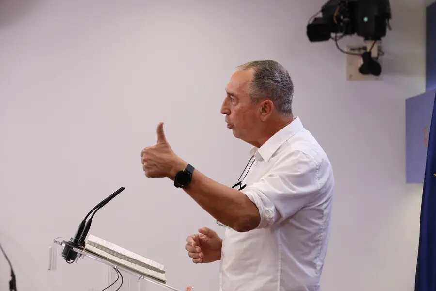 El diputado de Comprom&iacute;s en el Congreso, Joan Baldov&iacute;, ofrece una rueda de prensa en el Congreso de los Diputados, a 7 de septiembre de 2021, en Madrid (Espa&ntilde;a).