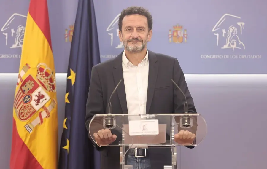 El portavoz parlamentario de Ciudadanos, Edmundo Bal, ofrece una rueda de prensa en el Congreso