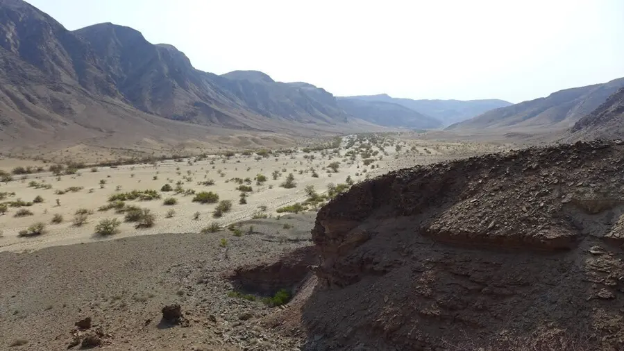 Valle glaciar que acab&oacute; ocupado por el mar en el actual interior de Namibia