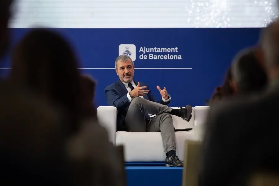 Archivo - El primer teniente de alcalde de Barcelona, Jaume Collboni, en la sesi&oacute;n en la Reuni&oacute; Cercle d&rsquo;Economia &lsquo;Barcelona ante la competitividad global&rsquo;.