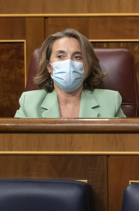 La portavoz parlamentaria del PP, Cuca Gamarra, durante una sesi&oacute;n plenaria en el Congreso de los Diputados, a 13 de septiembre de 2021, en Madrid (Espa&ntilde;a).