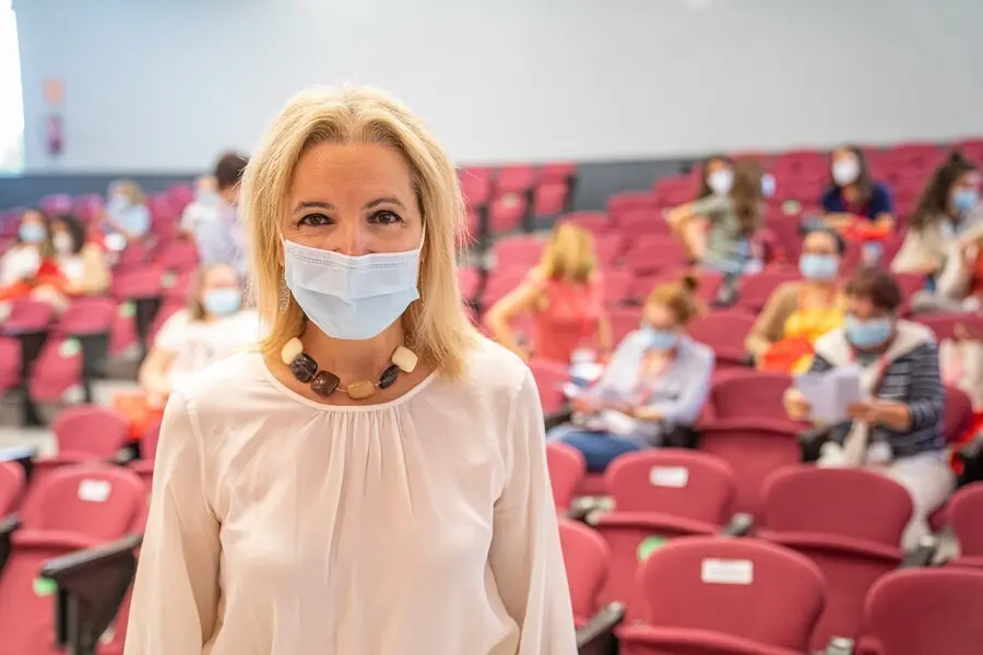 La directora de la Organizaci&oacute;n Nacional de Trasplantes (ONT), Beatriz Dom&iacute;nguez-Gil en el curso de Verano de la UR