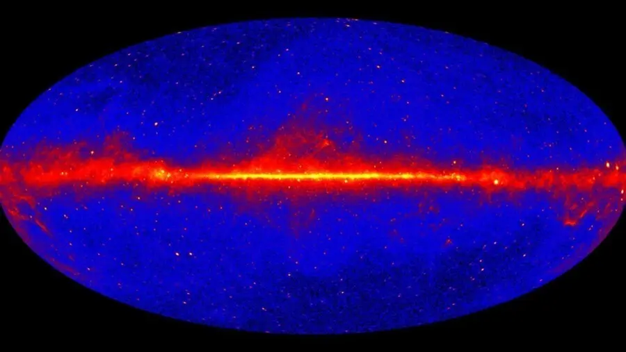 Una vista detallada del cielo de rayos gamma