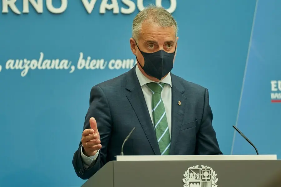 El lehendakari, I&ntilde;igo Urkullu, ofrece declaraciones a los medios de comunicaci&oacute;n