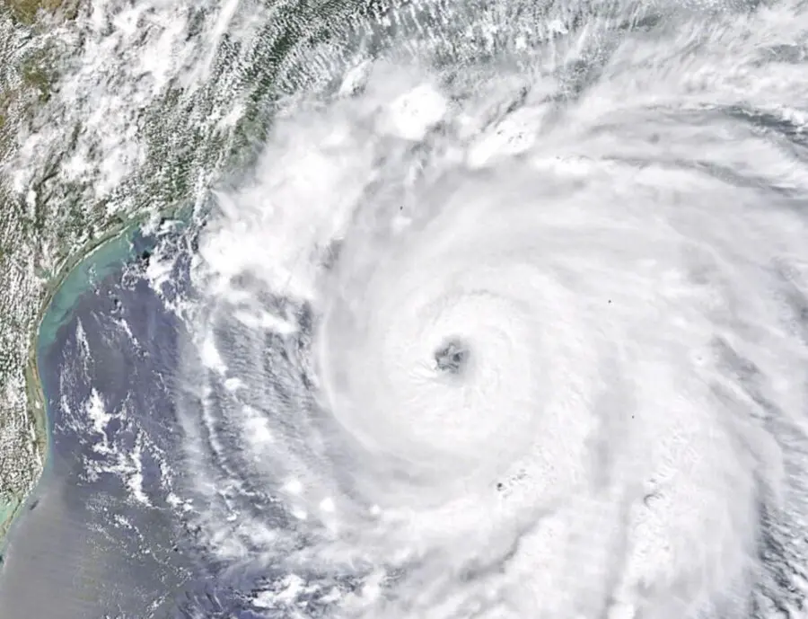 Un Hurac&aacute;n De 2020 Sobre El Golfo De M&eacute;xico, Cerca De Houston, Texas Y Nueva Orleans